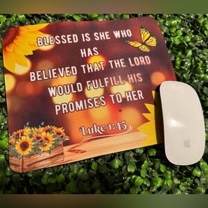 Inspirational Sunflower Mouse Pad